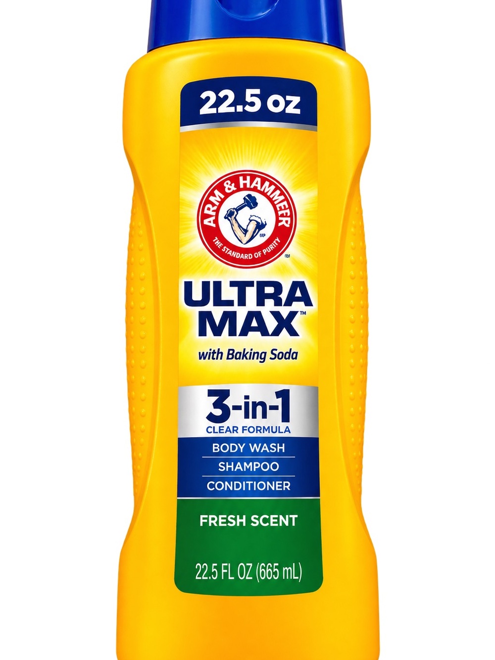 Ultra Max 3-in-1 Fresh Scent Body Wash, Shampoo & Conditioner — Yellow
